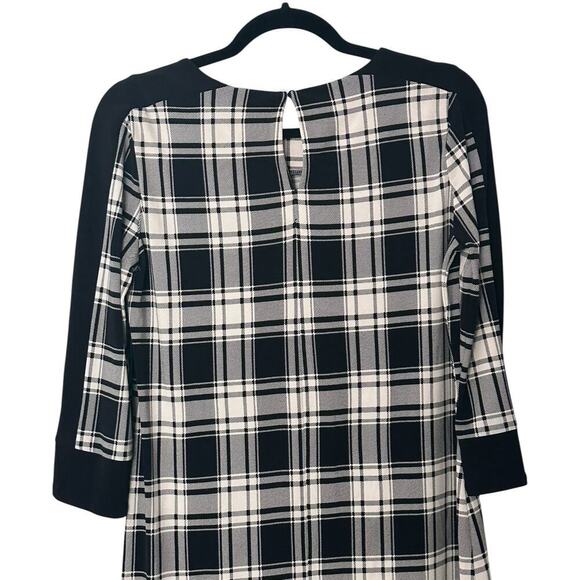 MICHAEL KORS Black and White  Plaid Pullover Mini Dress 60s Style (P\M) - Picture 8 of 14